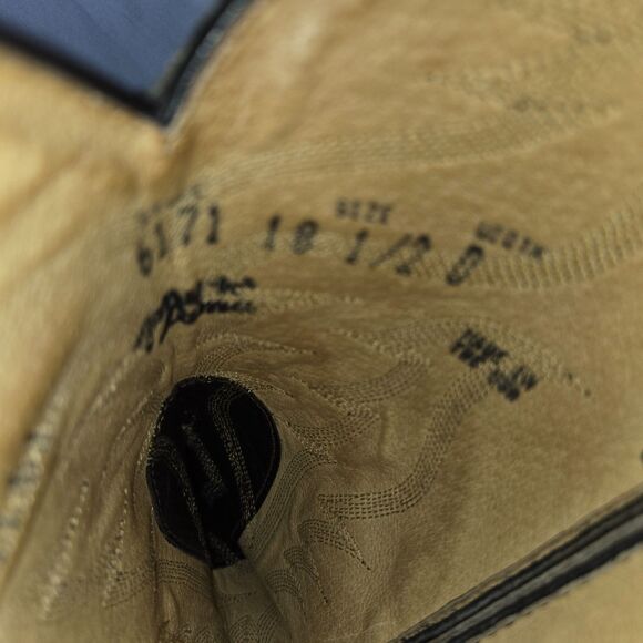 Tony Lama Chocolate Taurus Shoulder Leather Cowboy Boot Men 10.5 D Medium Width - Picture 5 of 16